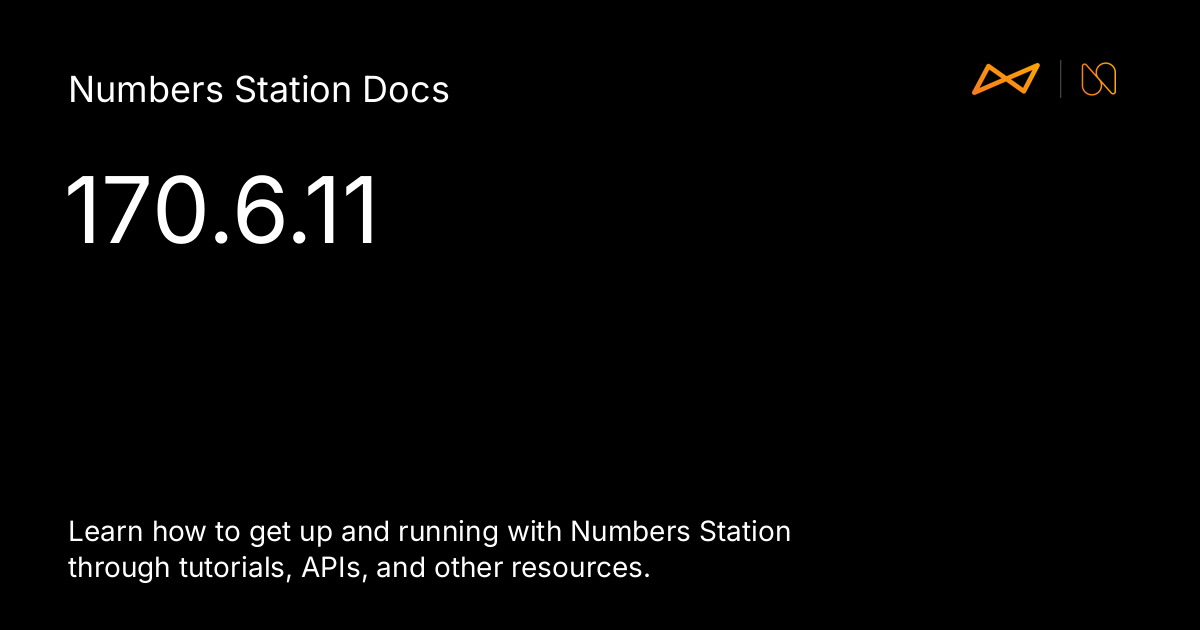 170 6 11 numbers station docs